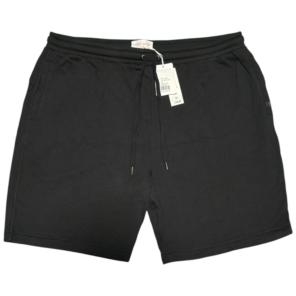 men's black sweat shorts quinn by derek rose