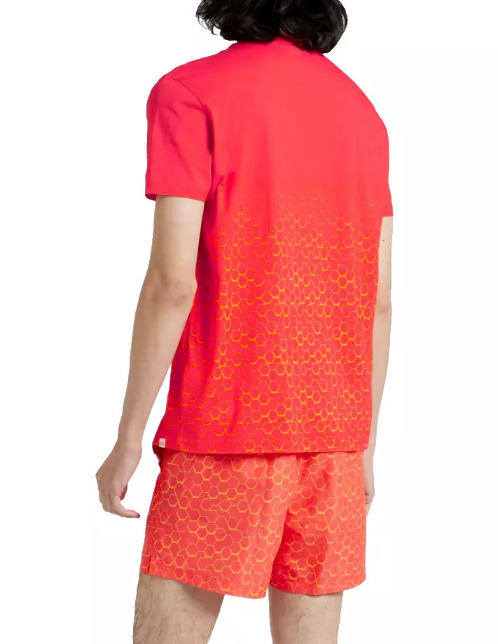 Men's Red Basel Jersey T-shirt by Derek Rose
