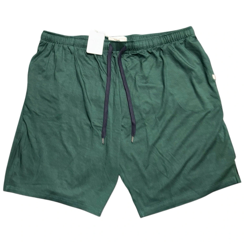 Derek Rose Men's Soft Shorts Cotton Drawstring Green