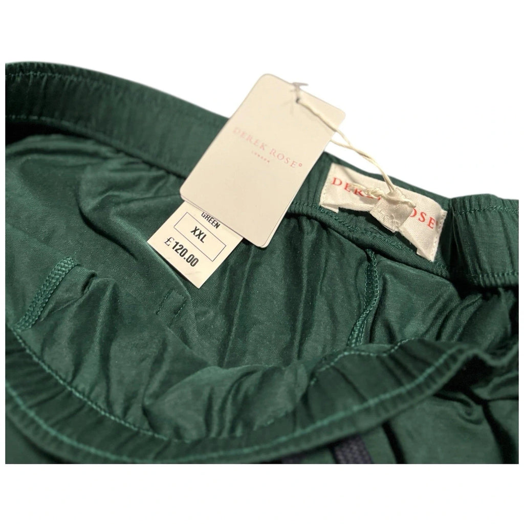 Derek Rose Men's Soft Shorts Cotton Drawstring Green