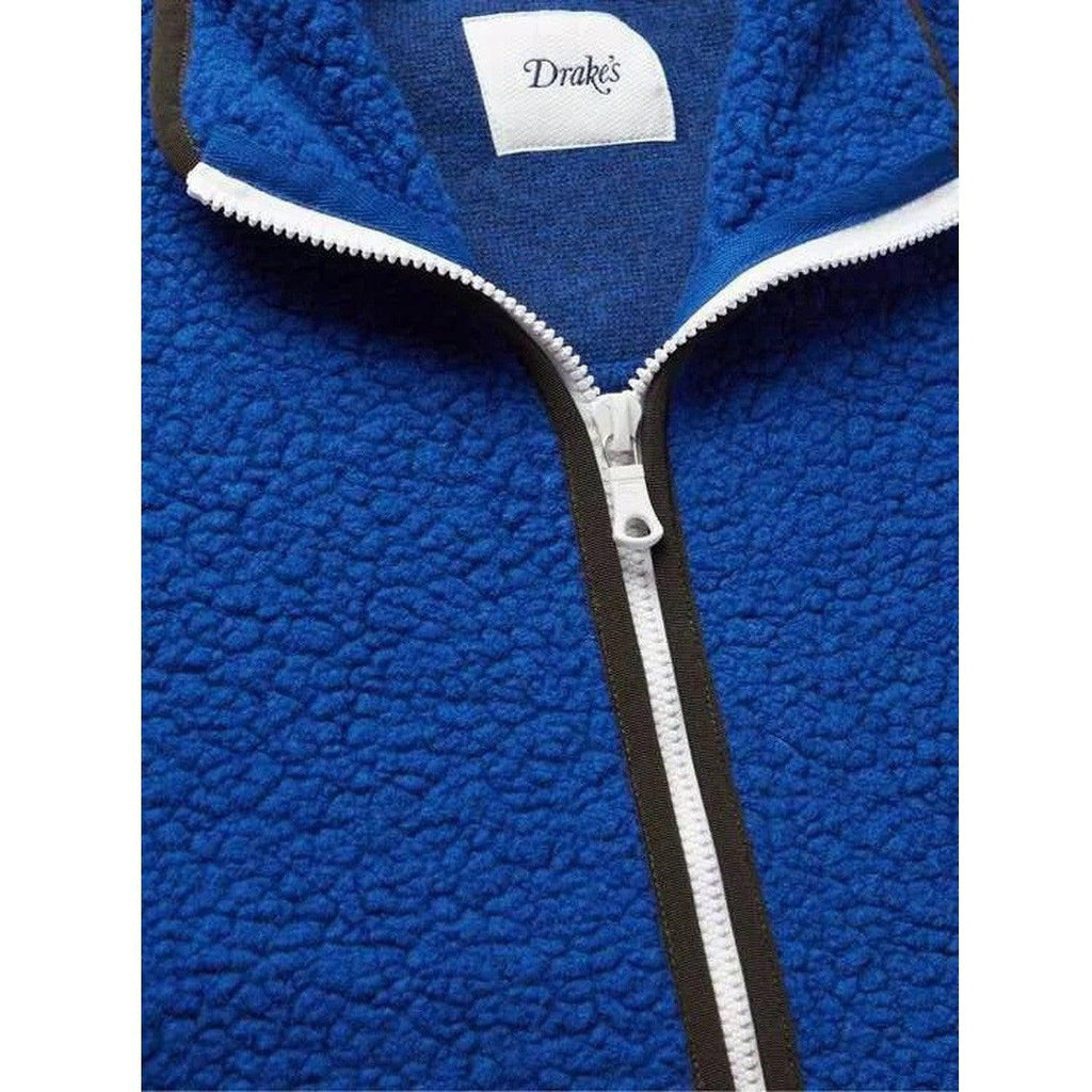 Drake’s Boucle Wool Corduroy Men's Zip Fleece Jacket