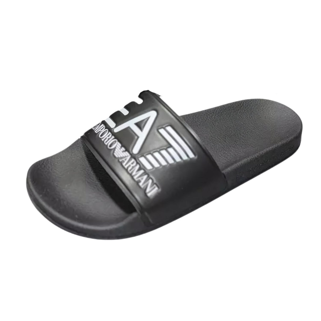 Emporio Armani Black White Sliders