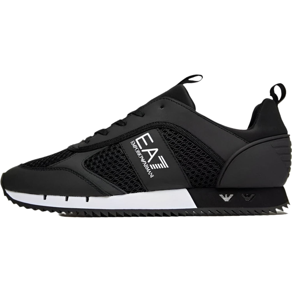 Emporio Armani EA7 B&W Knit Men's Black White Trainers