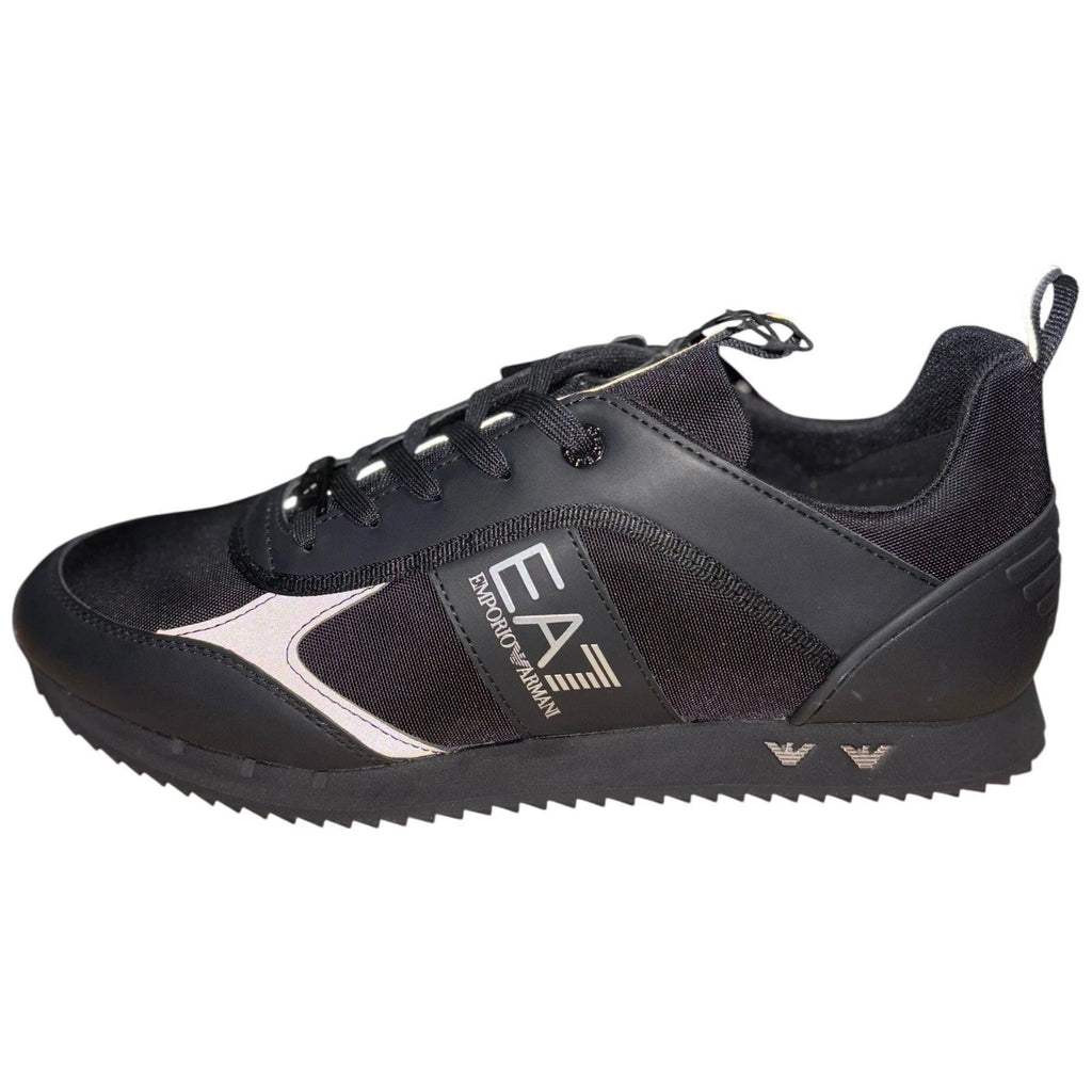 Emporio Armani EA7 Trainers Mens Black White Sneakers