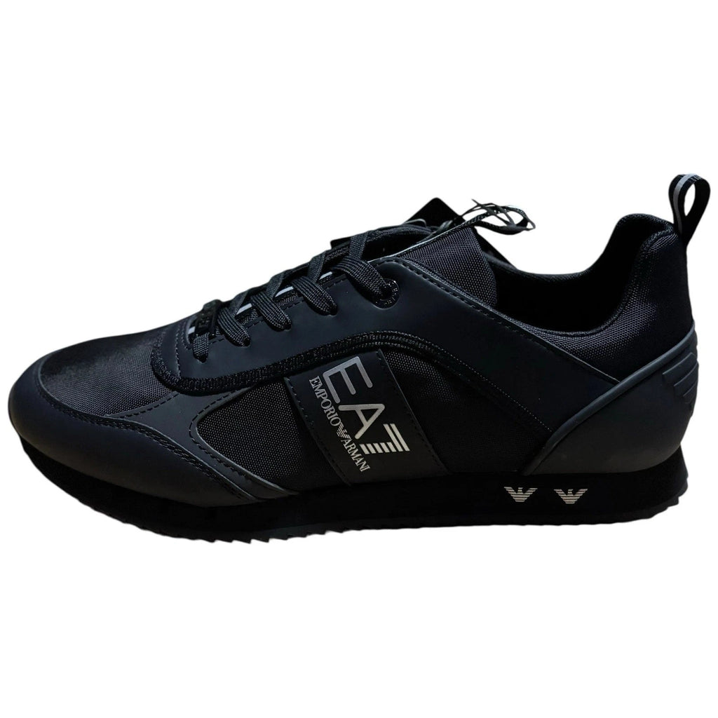 Emporio Armani EA7 Trainers Mens Black White Sneakers