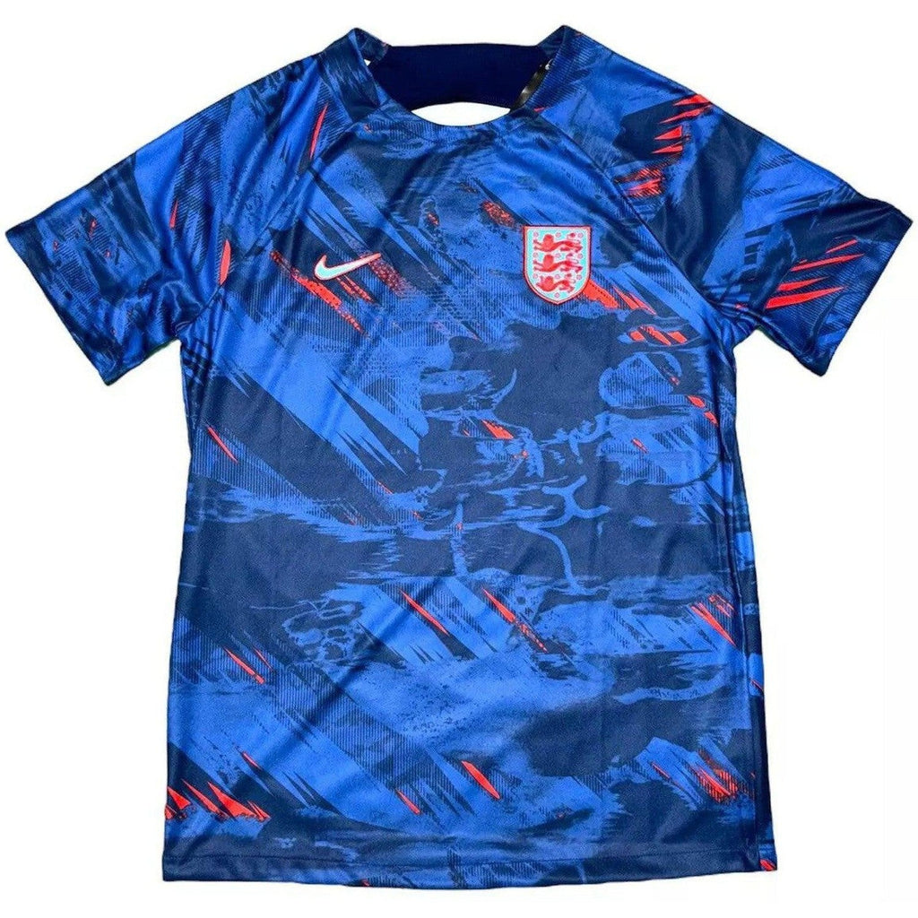 England Nike Pre Match Football Shirt Blue