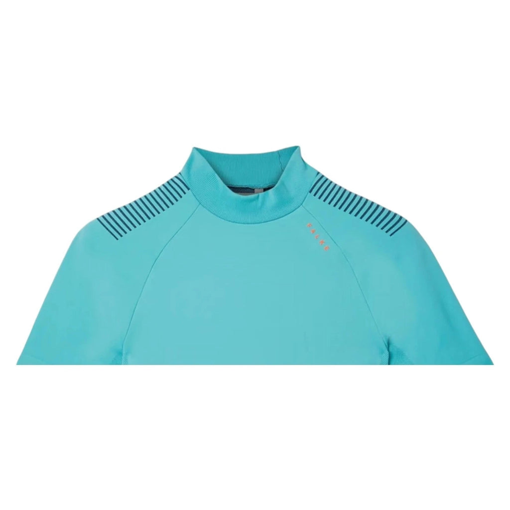 Falke Womens Blue Striped Tech Stretch Sports Shirt