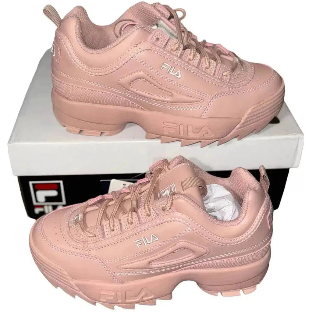 Fila Disruptor Pink Beige Junior Trainers