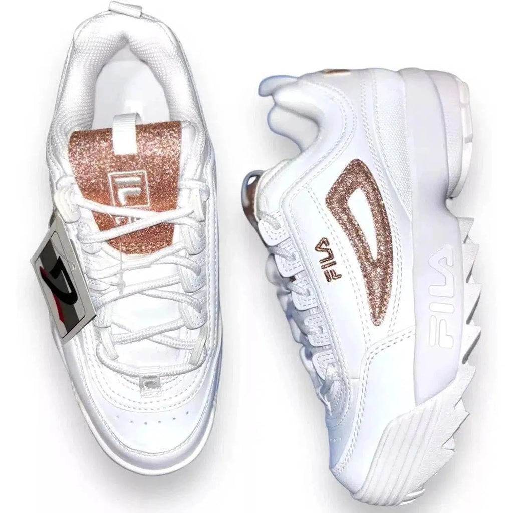 Fila Disruptor White Glitter Women's / Kids Trainers