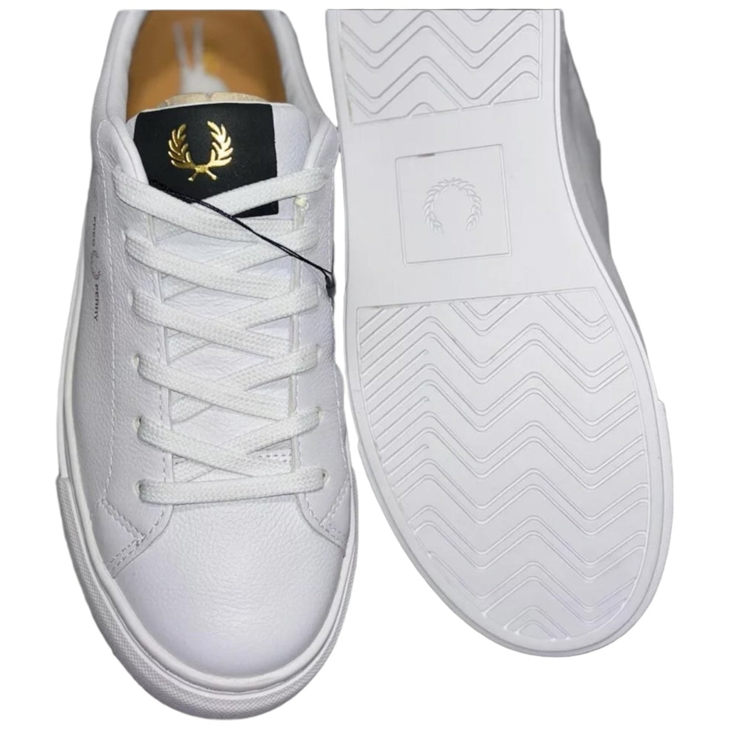 Fred Perry B71 Leather Trainer in White