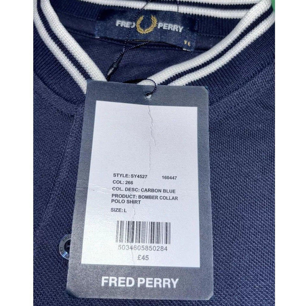 Fred Perry Navy Kids Polo Shirt Short Sleeve