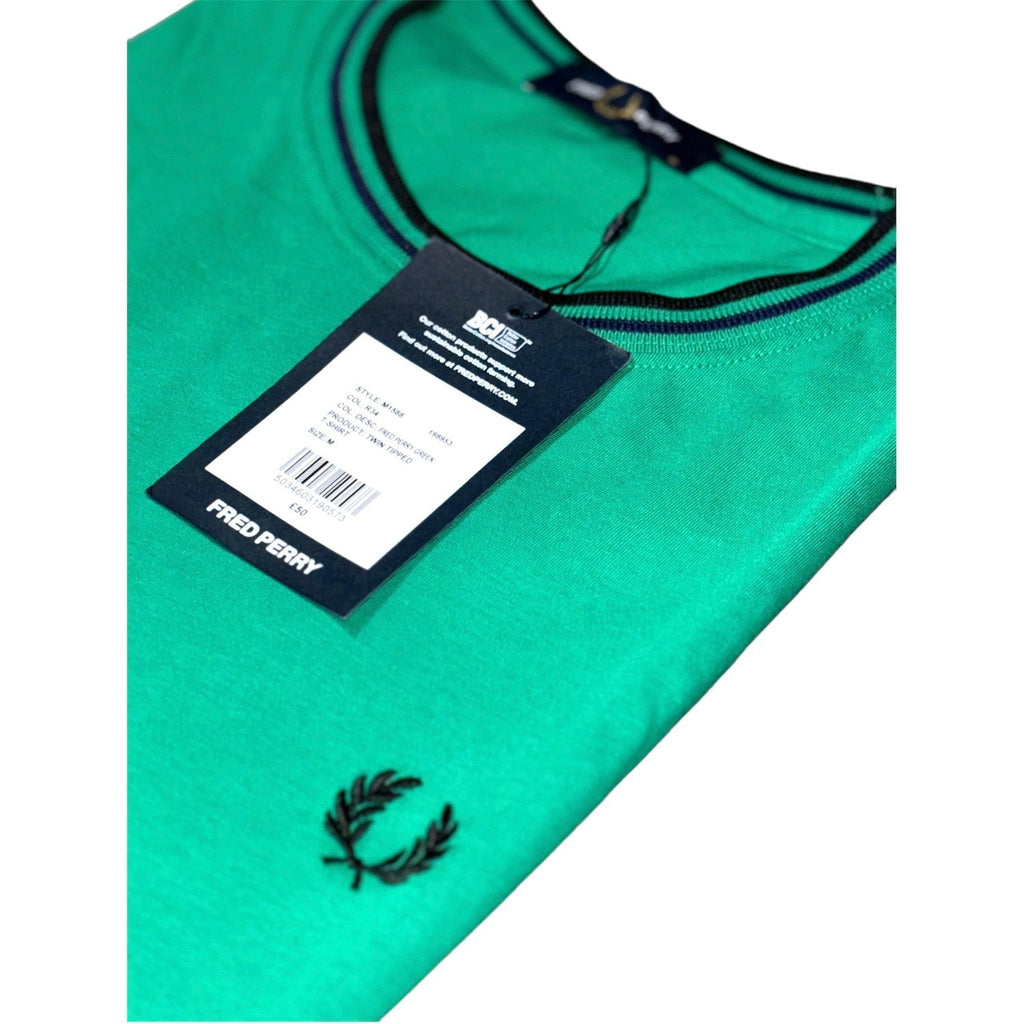 Fred Perry Twin Tipped Green Shirt