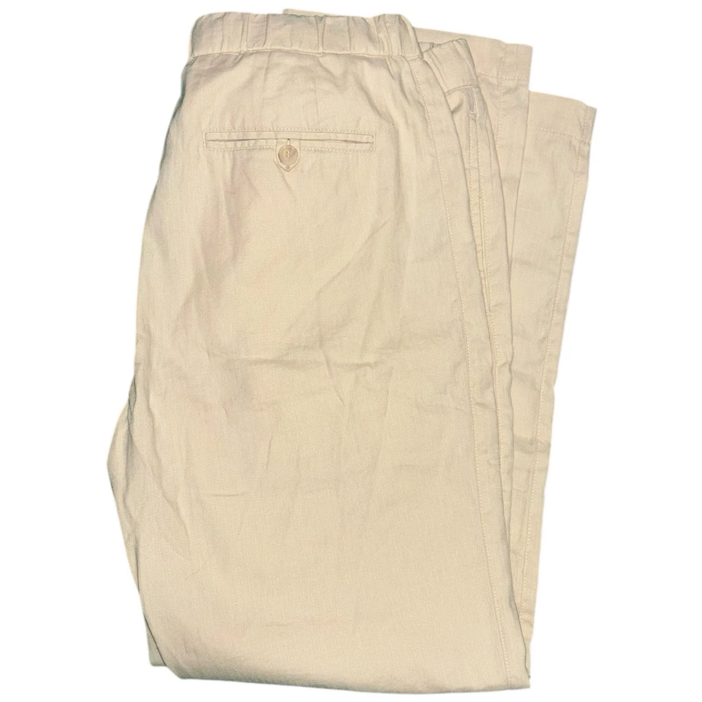 Men's Cream Lightweight Chino Trousers by Frescobol Carioca