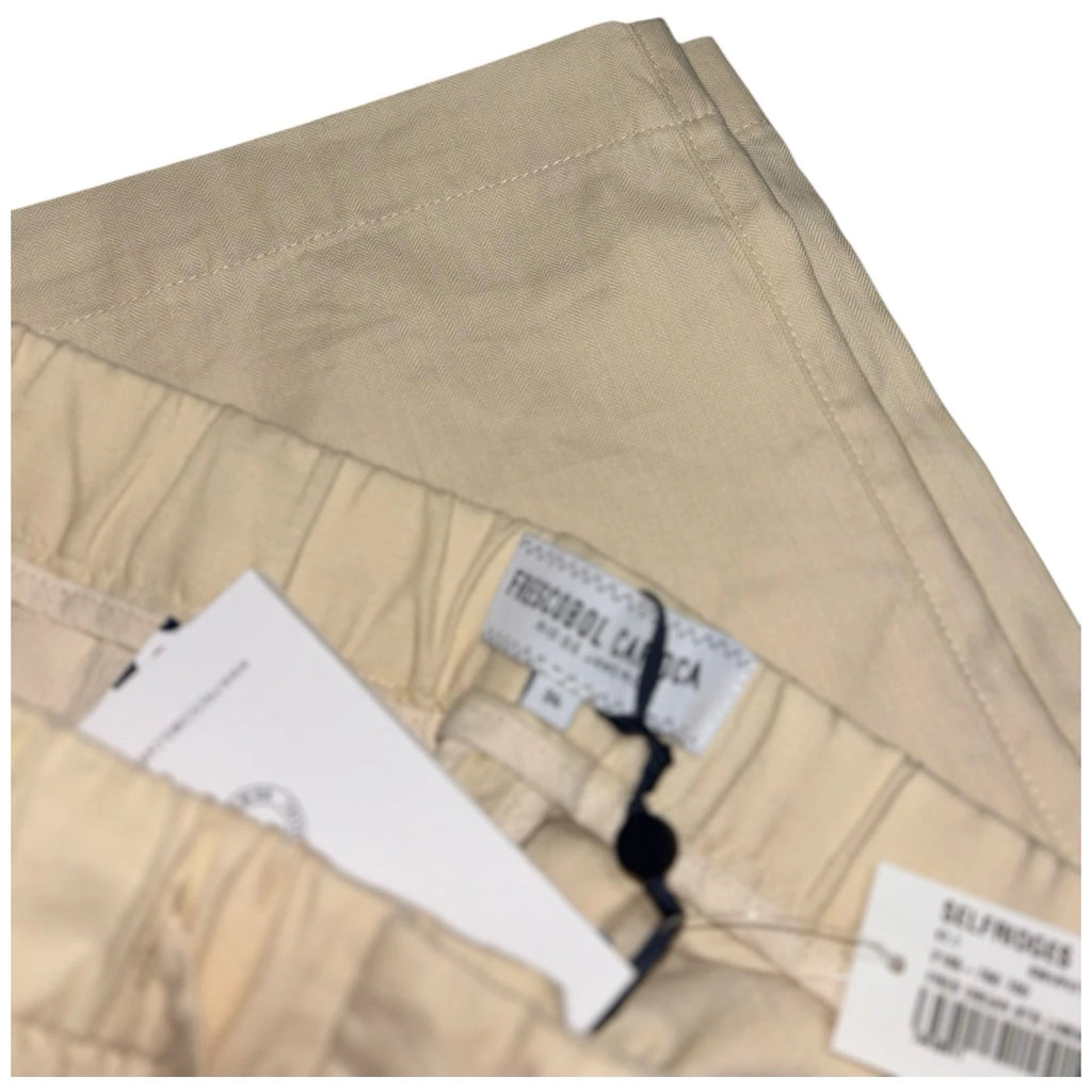 Men's Cream Lightweight Chino Trousers by Frescobol Carioca