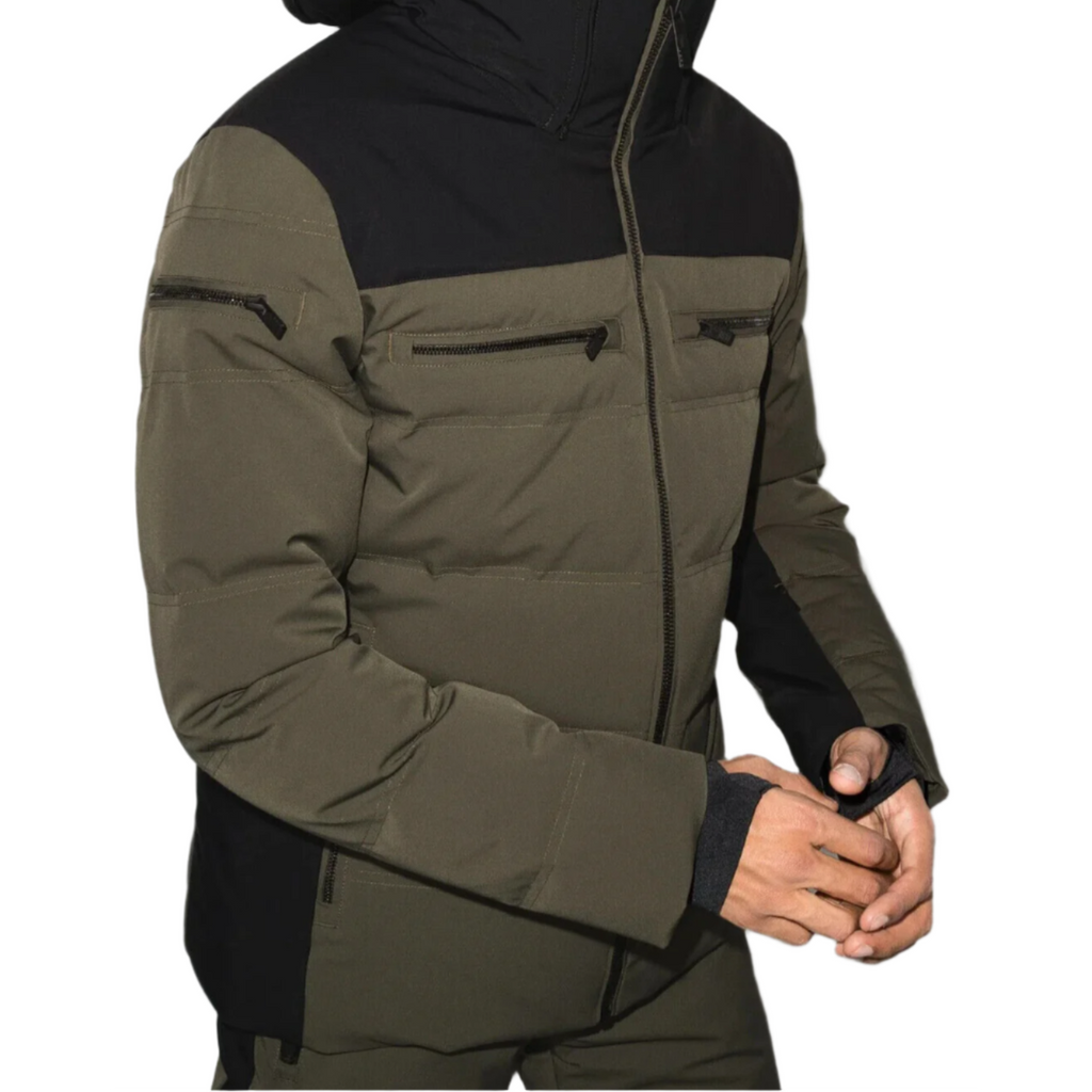 Fusalp Men’s Ski Jacket Padded Whistler Coat Forest Green Black