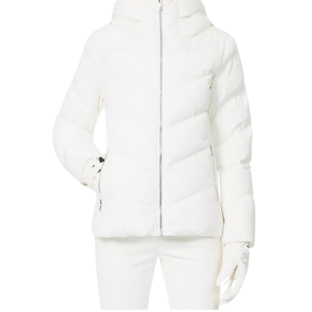 Fusalp White Delphine Women's Lined Shell Ski Jacket