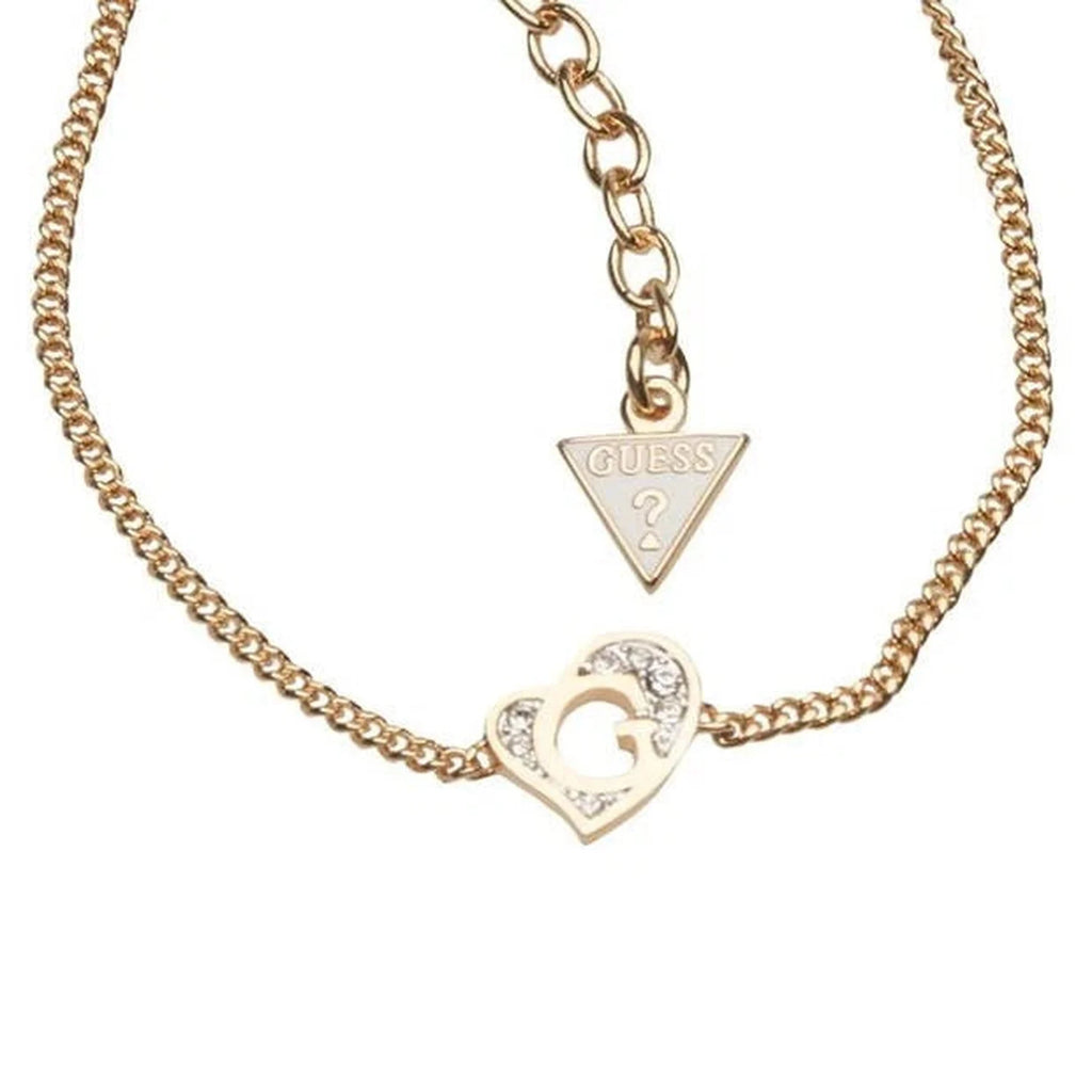Guess Gold Bold Tone Heart Bracelet Women's Jewellery