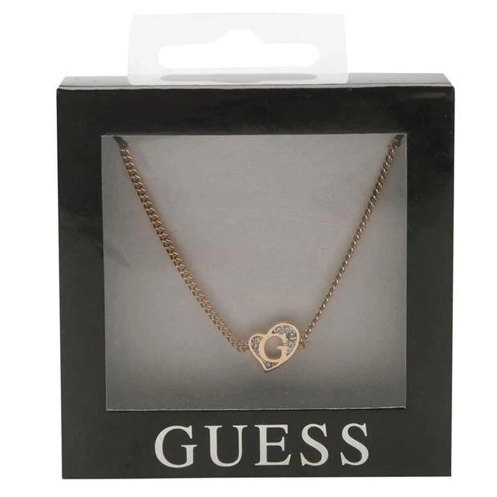 Guess Gold Bold Tone Heart Bracelet Women's Jewellery