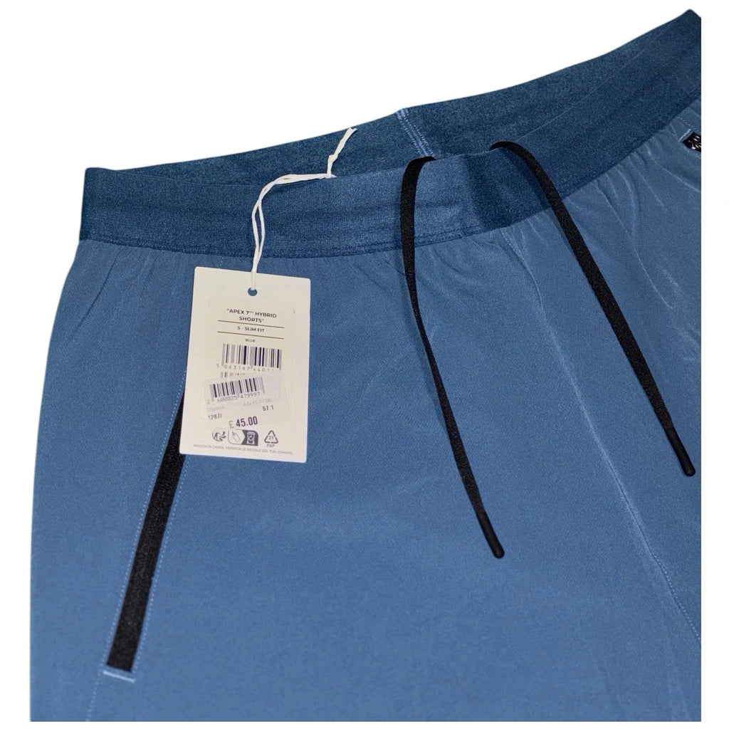 Men's Blue Slim-Fit Stretch-Recycled Polyester Shorts