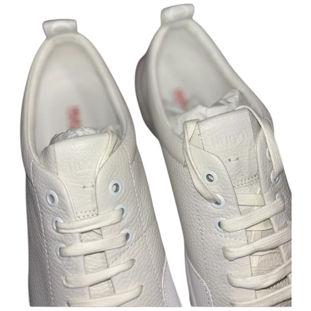 HUGO Men's White Leather Sneakers - Zero Tenn