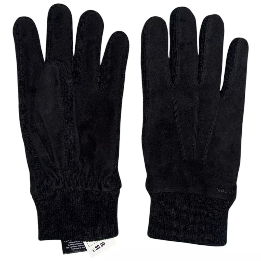 Hestra Men’s Black Sheep Leather Suede Gloves