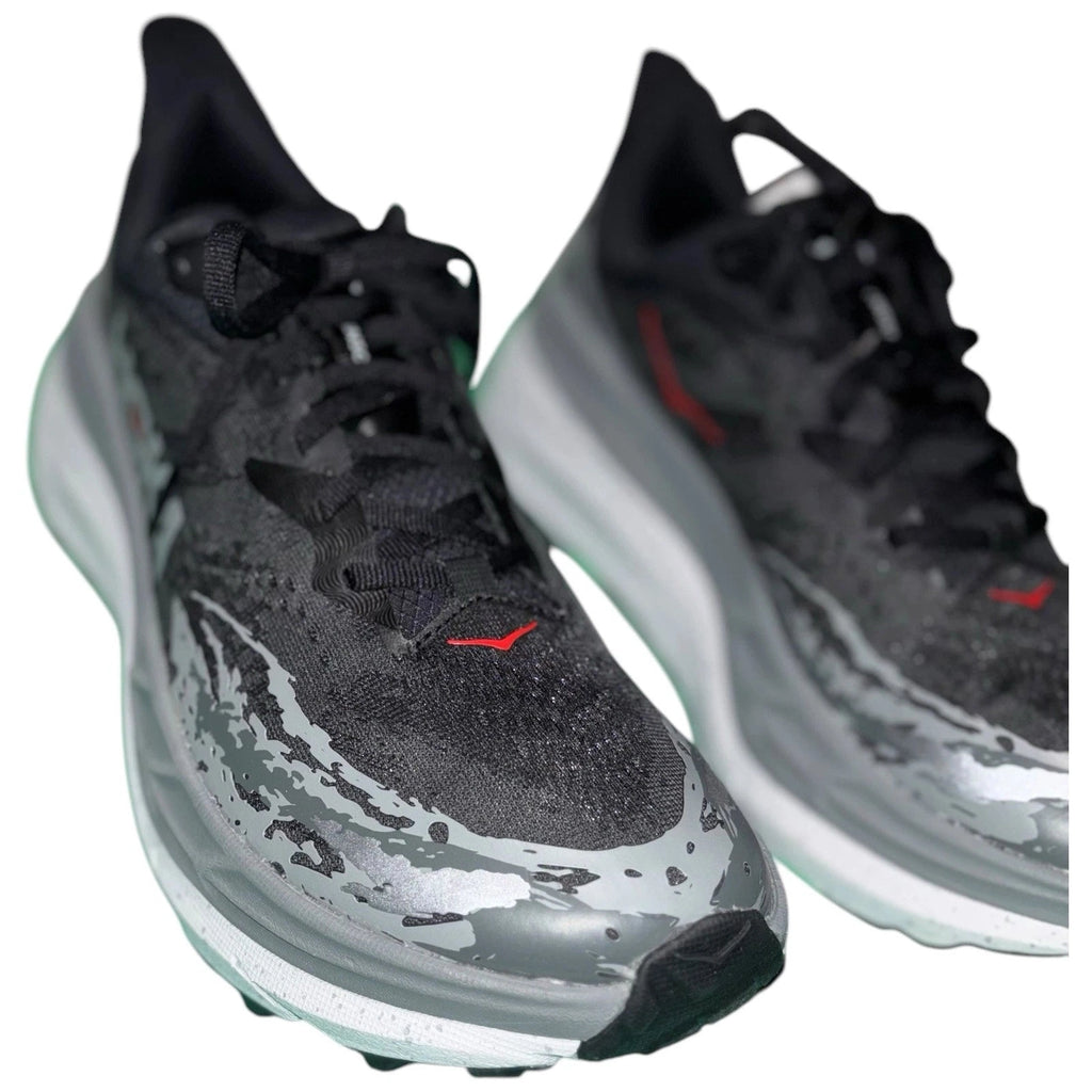 Men Hoka Stinson 7 Trail Running Shoes Grey