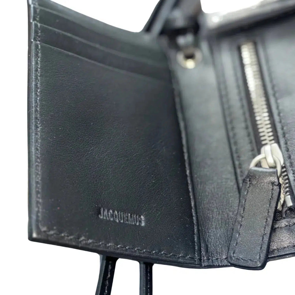 Jacquemus 'Le Porte' Black Leather Wallet