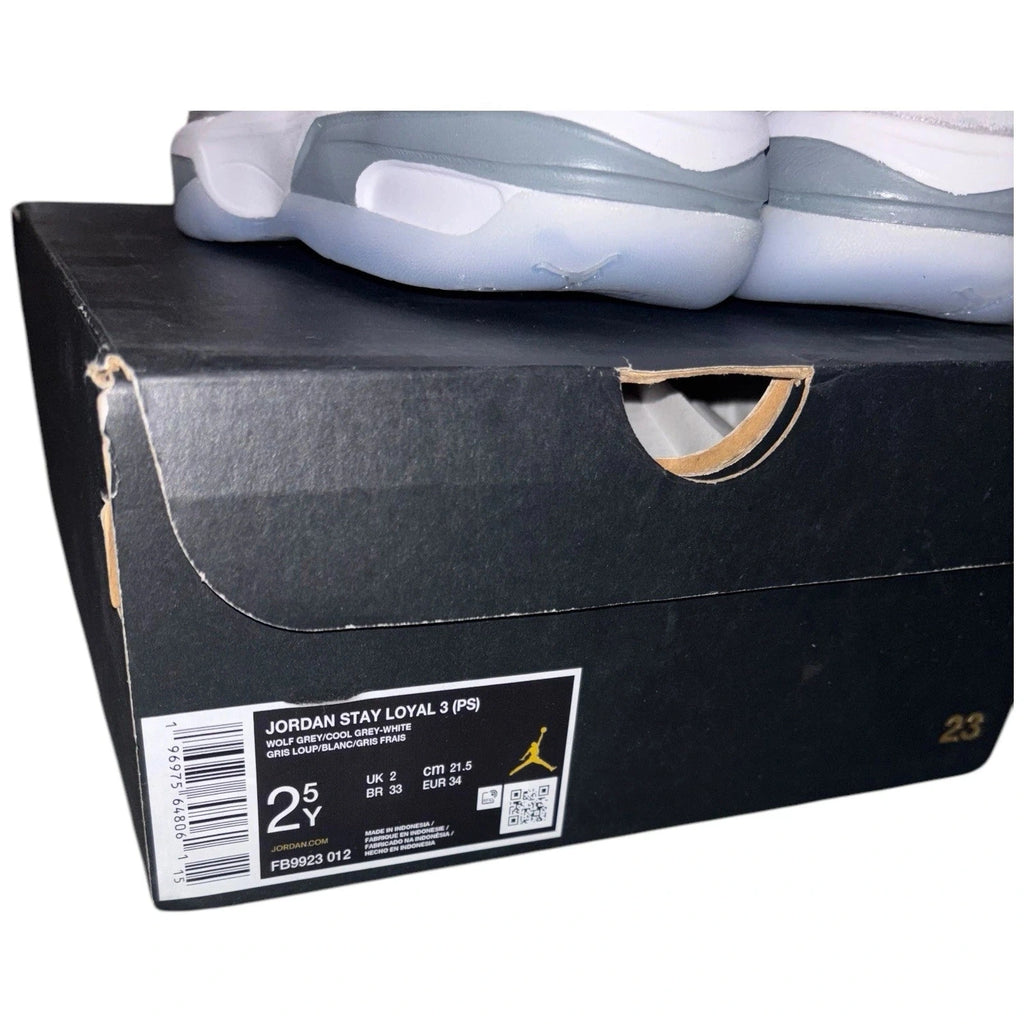 Jordan Stay Loyal 3 Junior Trainers Grey