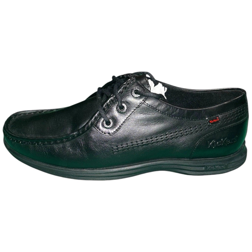 Kickers Reasan Lace Leather Mens Shoes Black