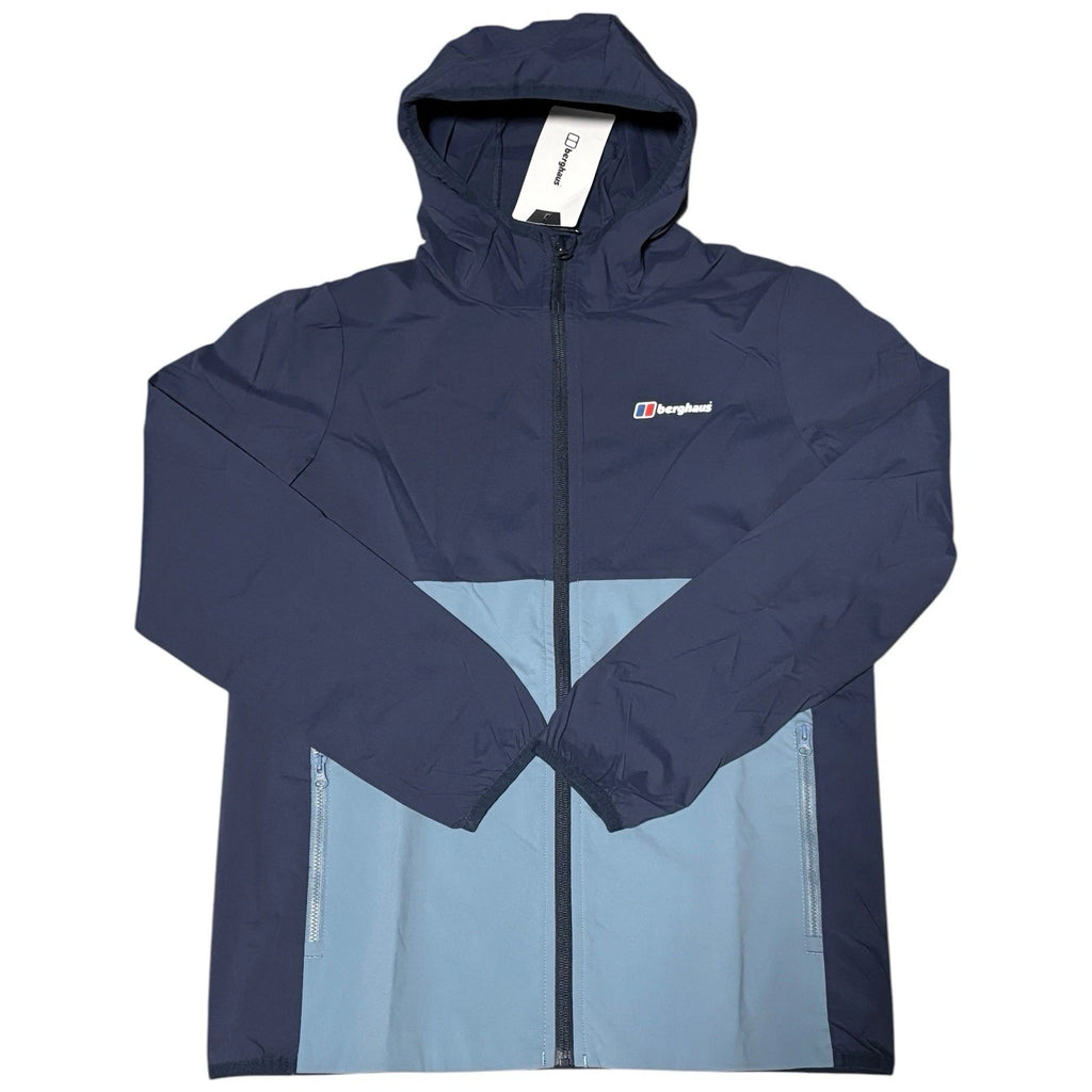 Kids Berghaus Theran Jacket Blue Navy Hooded Coat