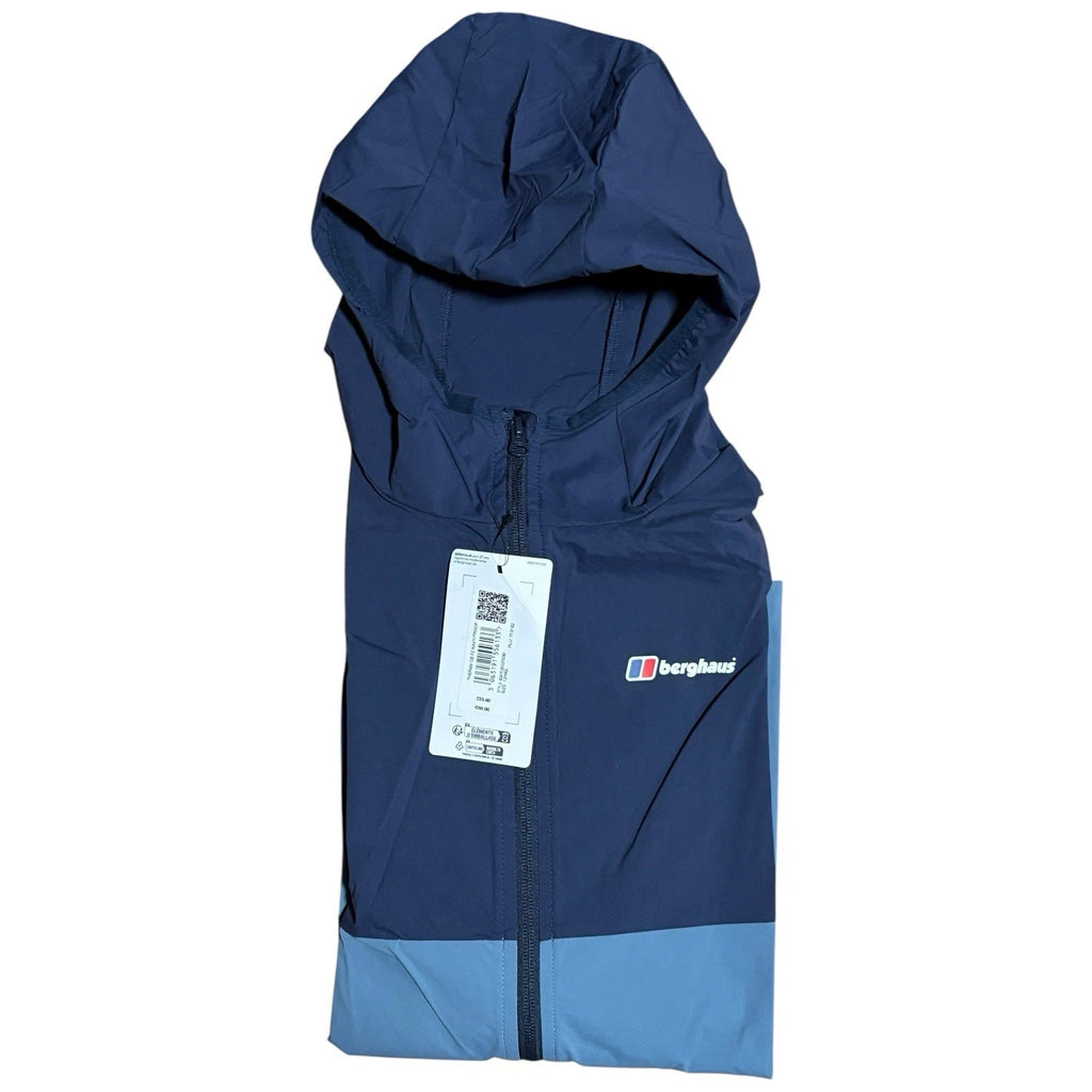 Kids Berghaus Theran Jacket Blue Navy Hooded Coat