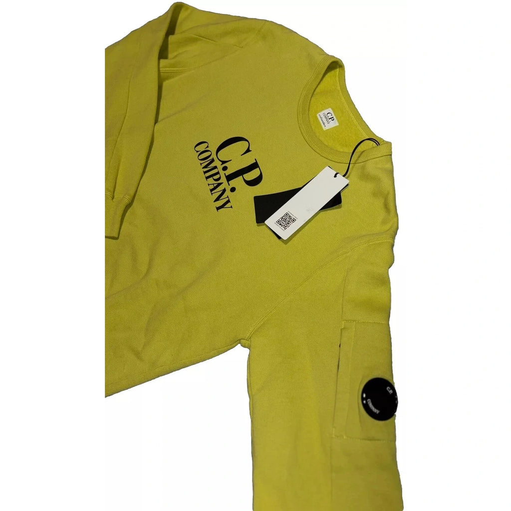 Men's C.P. Company Yellow Crew Neck Sweatshirt