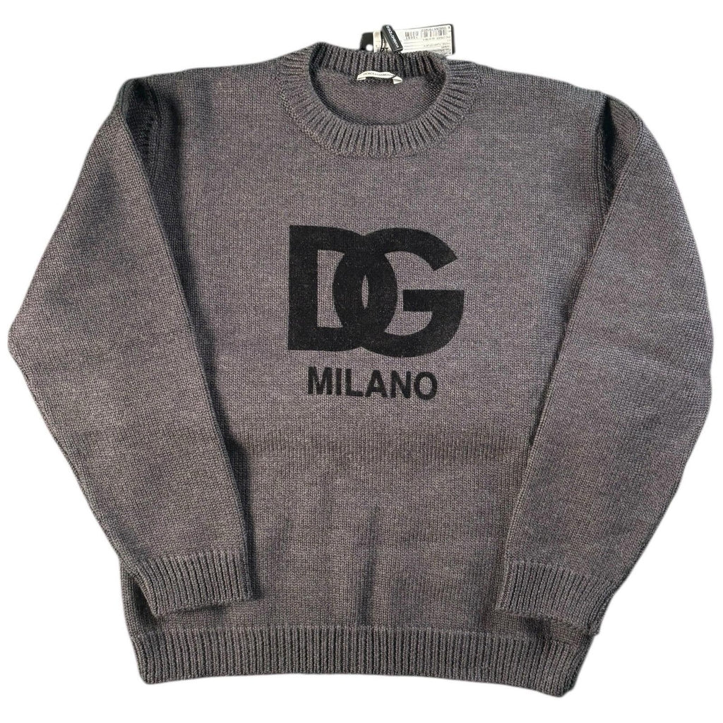Kids Dolce & Gabbana Virgin Wool Sweatshirt Grey