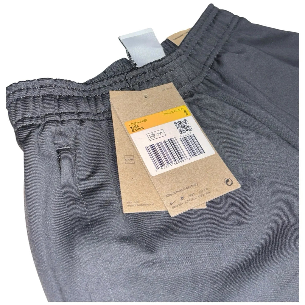 Kids Grey Barcelona Football Joggers