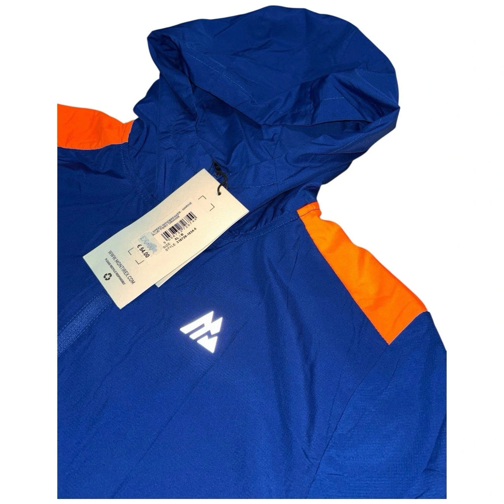 Kids Montirex Speed Windbreaker Jacket Blue Orange