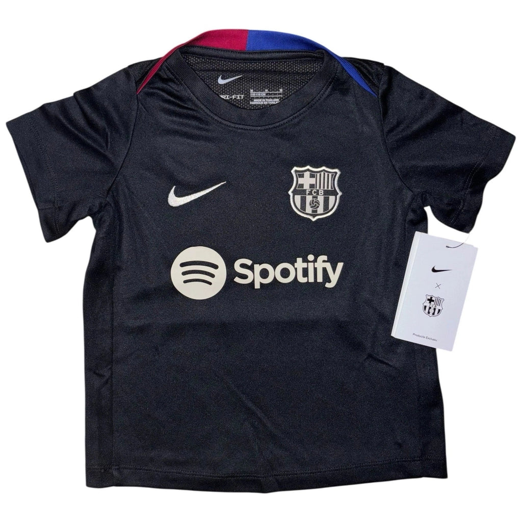 Kids Nike Barcelona Away 24-25 Dri-FIT Football Shirt Black