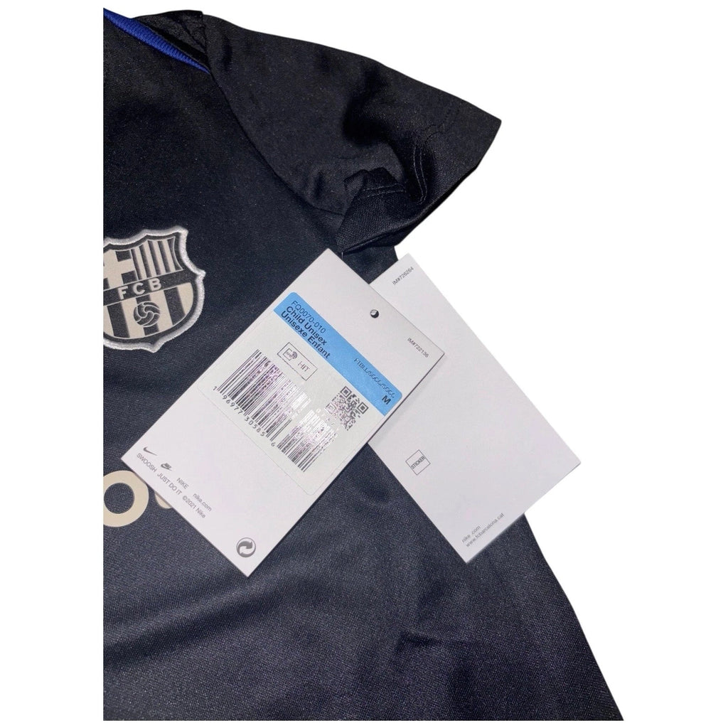 Kids Nike Barcelona Away 24-25 Dri-FIT Football Shirt Black