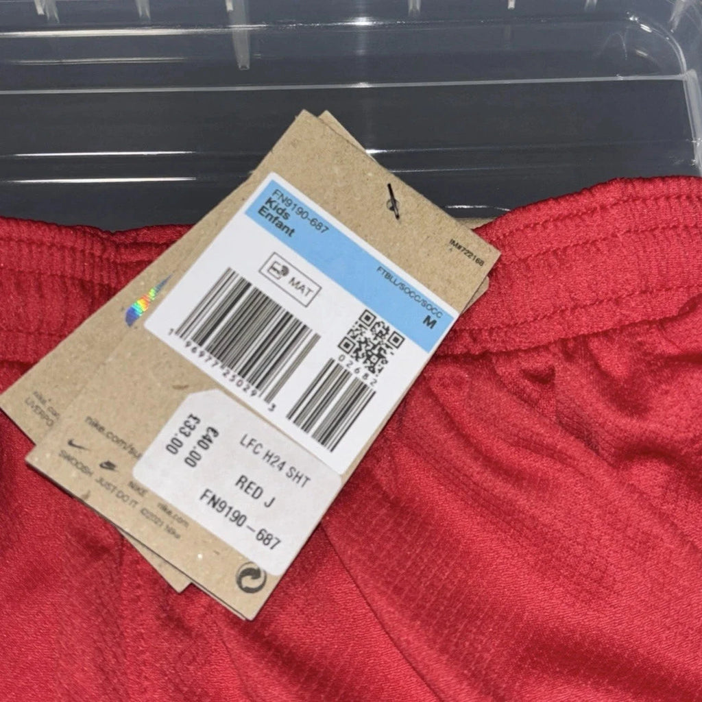 Kids Nike Liverpool Home Shorts 2024 2025 Stadium Red