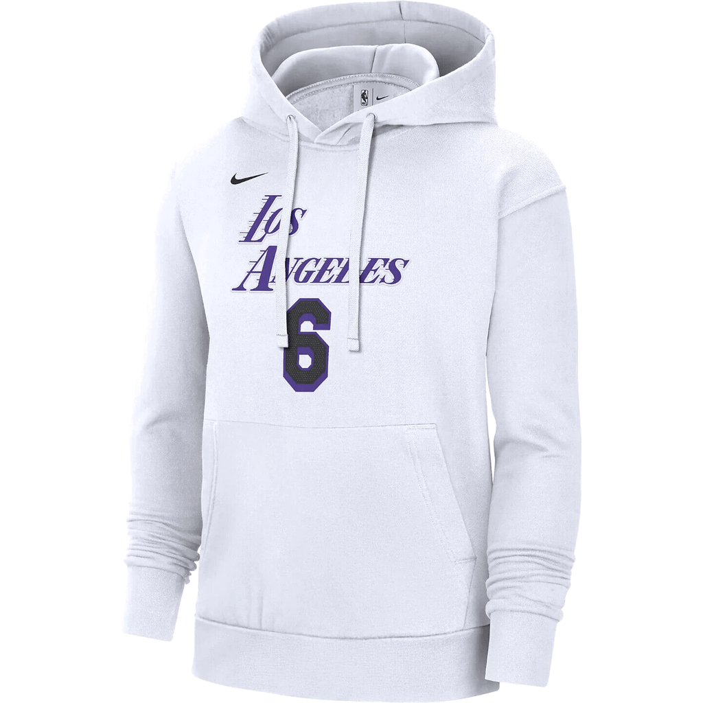 LA Lakers Lebron James Nike White Hoodie