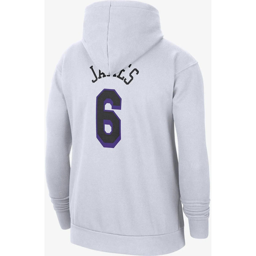 LA Lakers Lebron James Nike White Hoodie