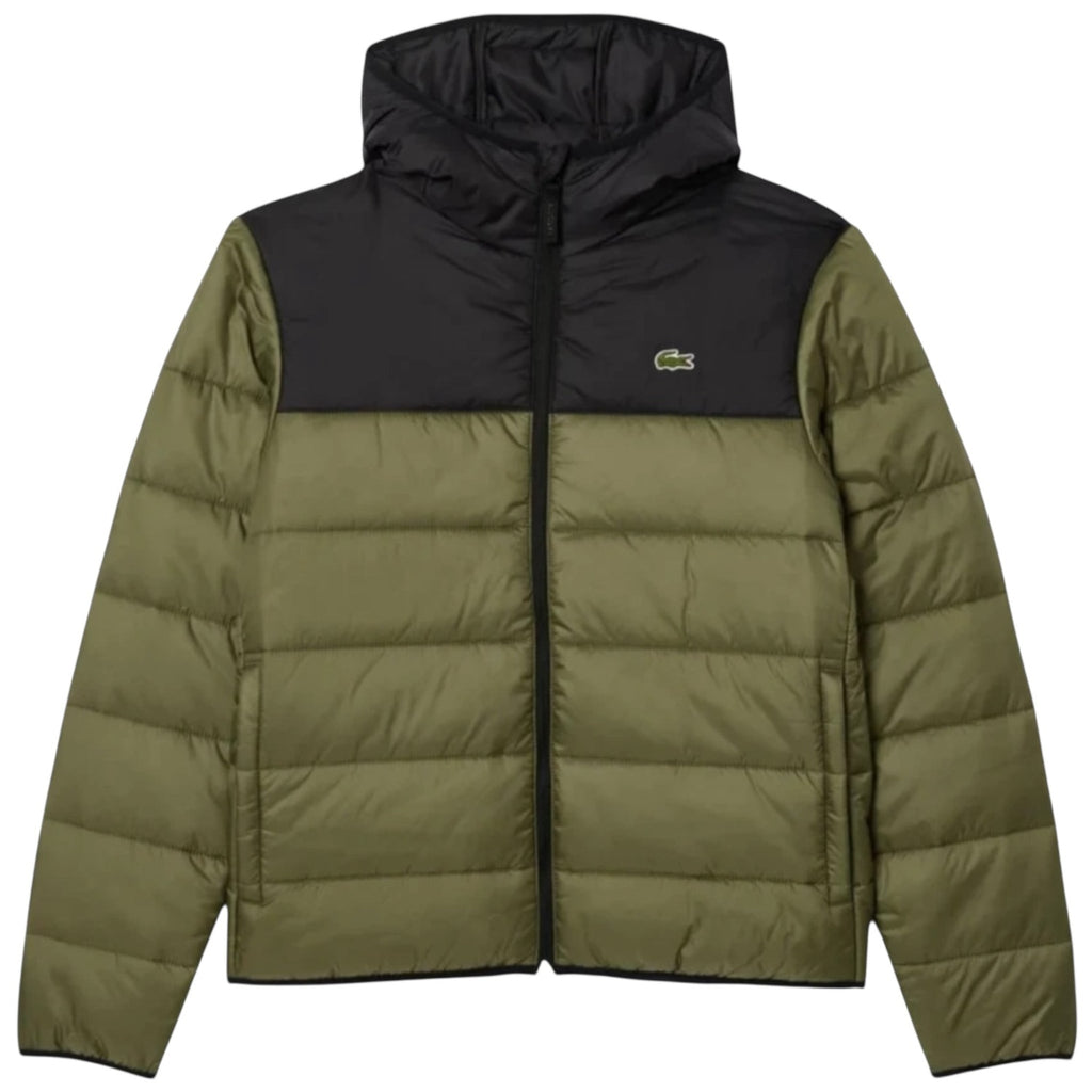 Lacoste Quilted Padded Jacket Green Olive