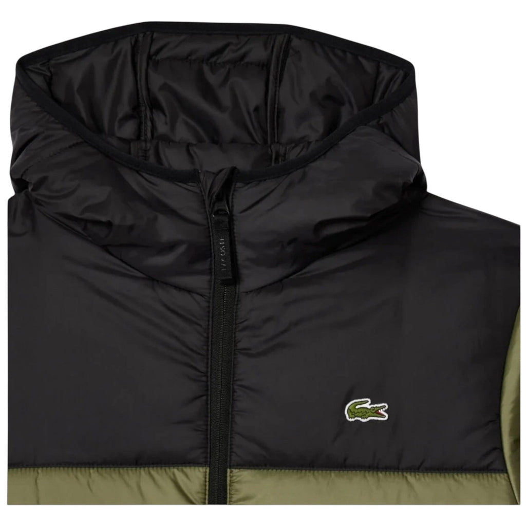Lacoste Quilted Padded Jacket Green Olive