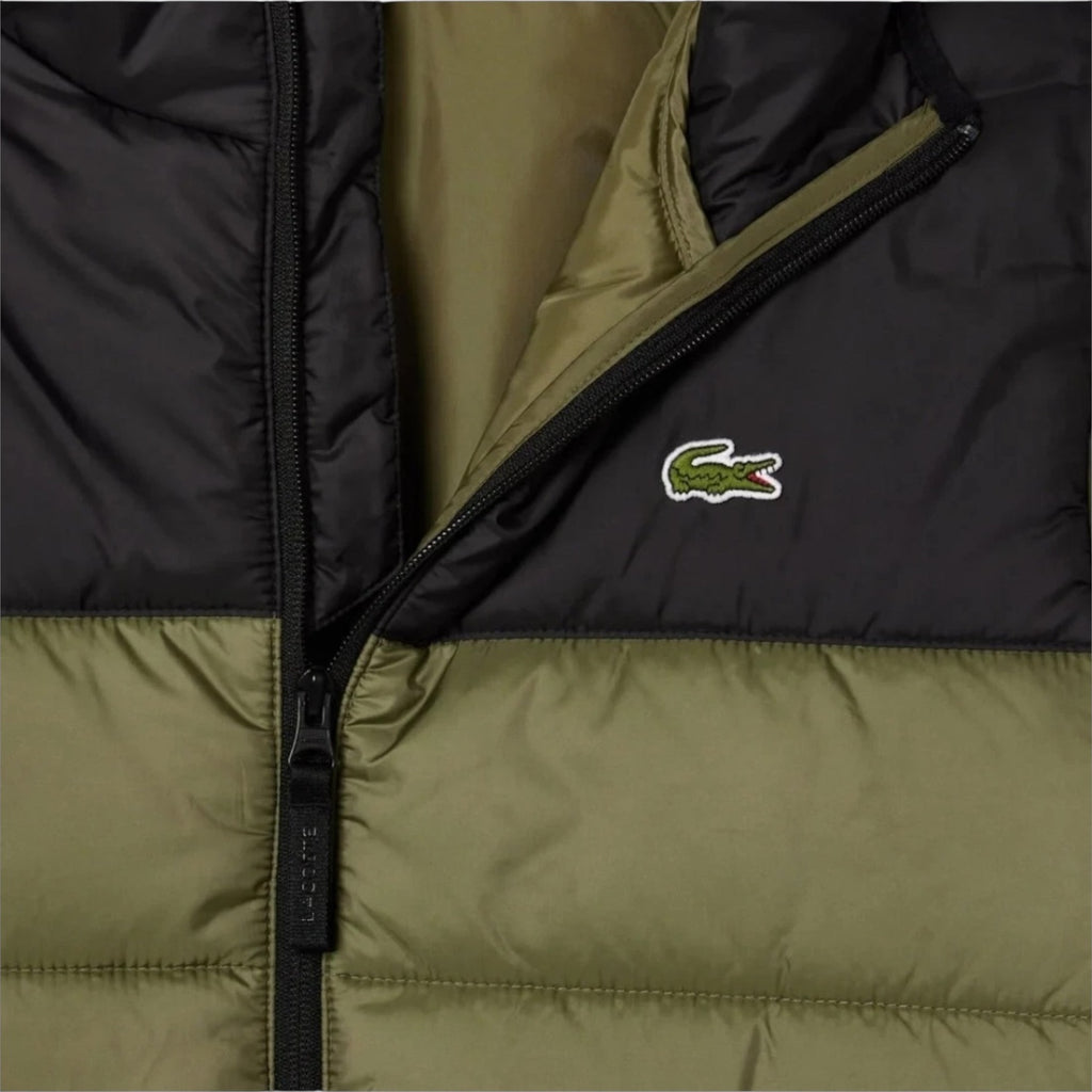 Lacoste Quilted Padded Jacket Green Olive