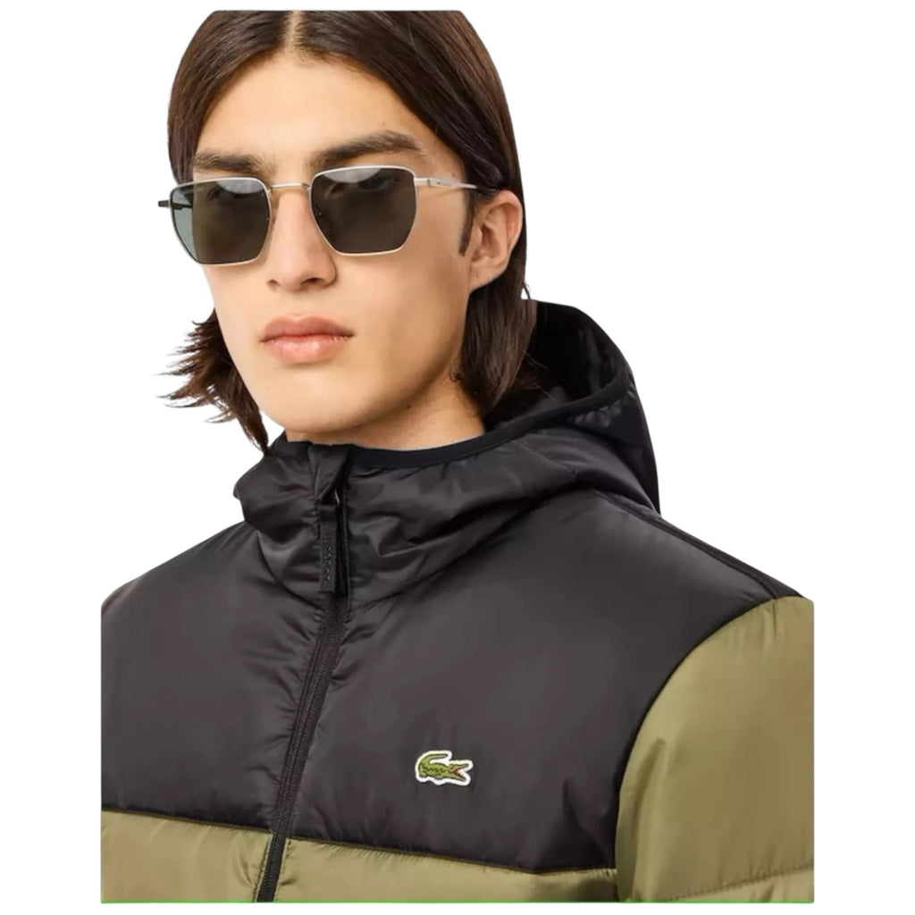 Lacoste Quilted Padded Jacket Green Olive
