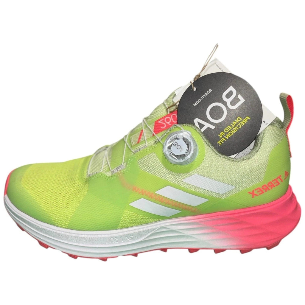 Ladies Adidas Terrex Two BOA Trail Running Shoes Yellow