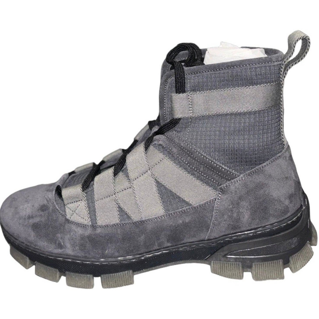 Loewe Tech Canvas Suede Grey Unisex Boots