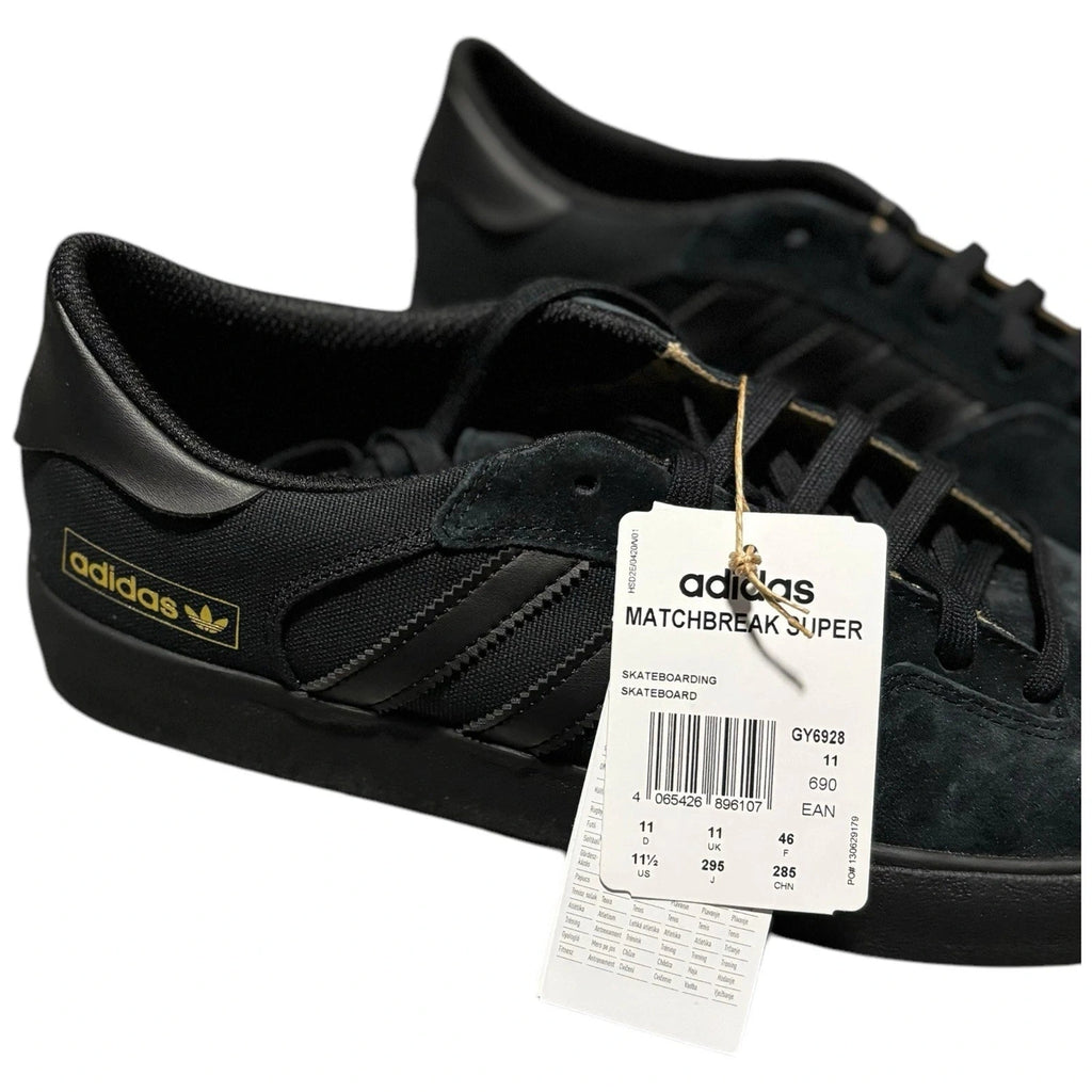 Men Black adidas Originals Matchbreak Super Skateboarding Trainers