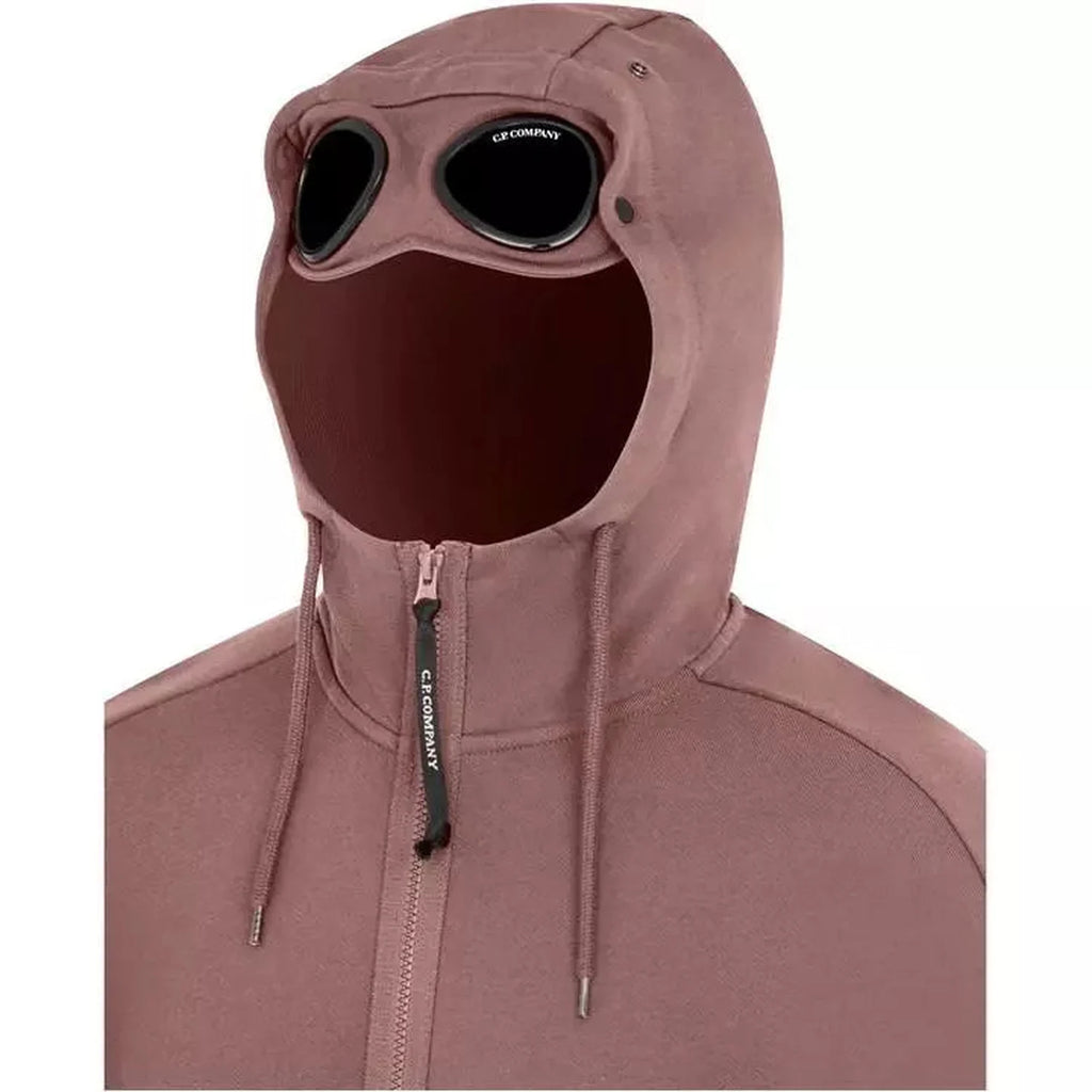 Men Cedar Wood Full Zip Goggle Hoodie