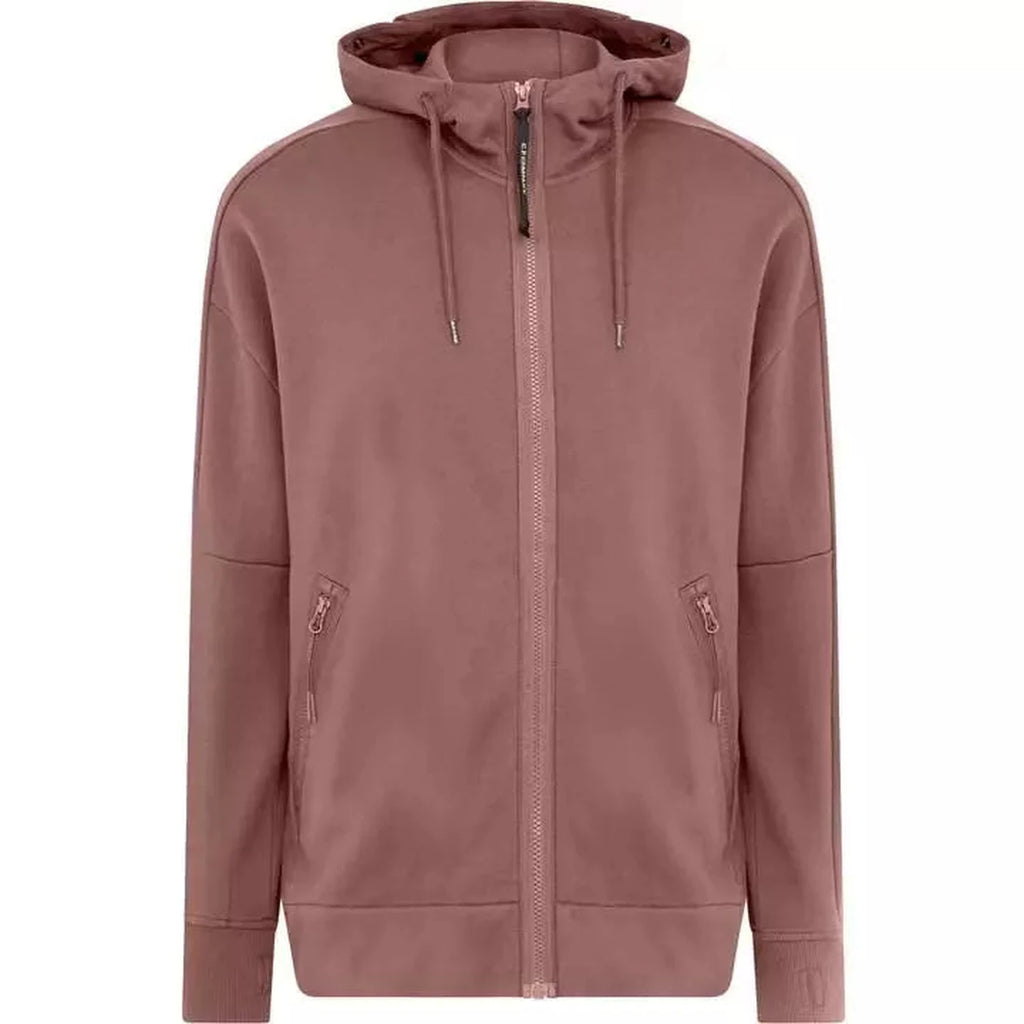 Men Cedar Wood Full Zip Goggle Hoodie