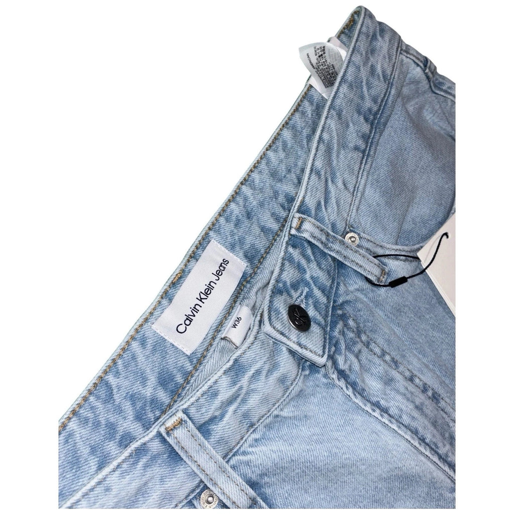 Men Light Blue Washed Calvin Klein 90s Straight Jeans